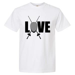 Love Fencing Sport Garment-Dyed Heavyweight T-Shirt