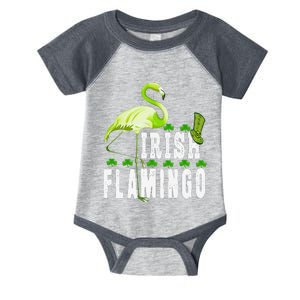 Leprechaun Flamingo St Patricks Day Irish Flamingo Infant Baby Jersey Bodysuit