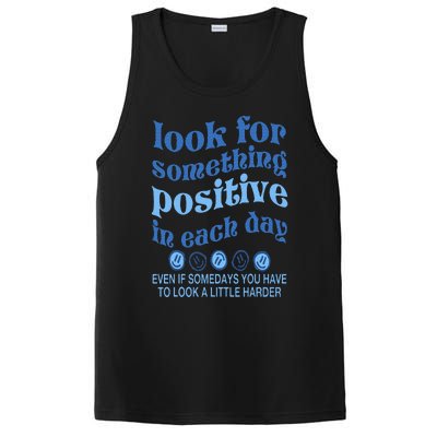 Look For Something Positive in Each Day Aesthetic Trendy PosiCharge Competitor Tank