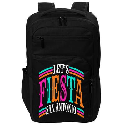 Lets Fiesta San Antonio Texas Cinco De Mayo Fiesta Squad Impact Tech Backpack