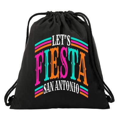 Lets Fiesta San Antonio Texas Cinco De Mayo Fiesta Squad Drawstring Bag