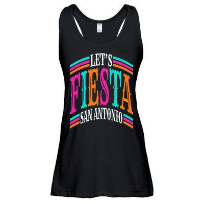 Lets Fiesta San Antonio Texas Cinco De Mayo Fiesta Squad Ladies Essential Flowy Tank