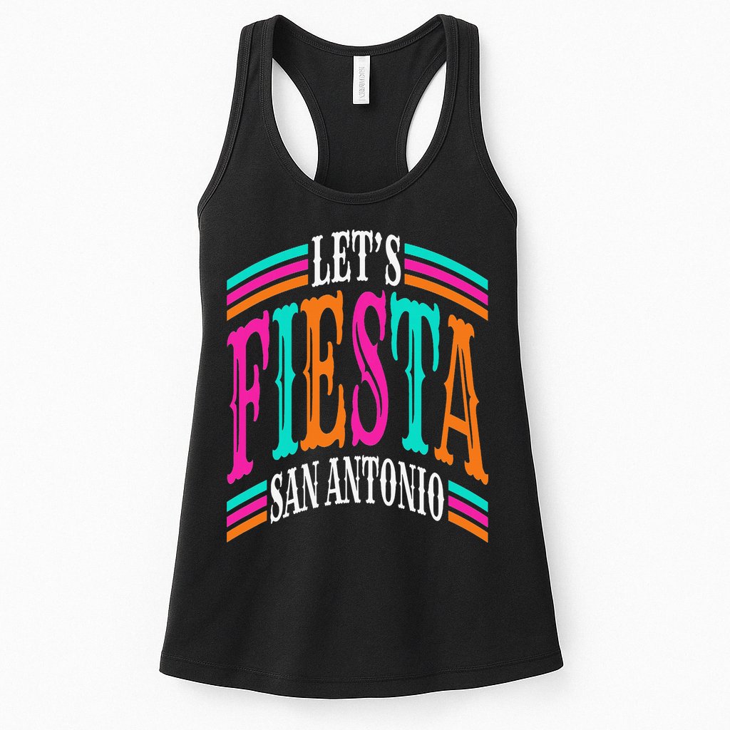 Lets Fiesta San Antonio Texas Cinco De Mayo Fiesta Squad Womens Tank Top