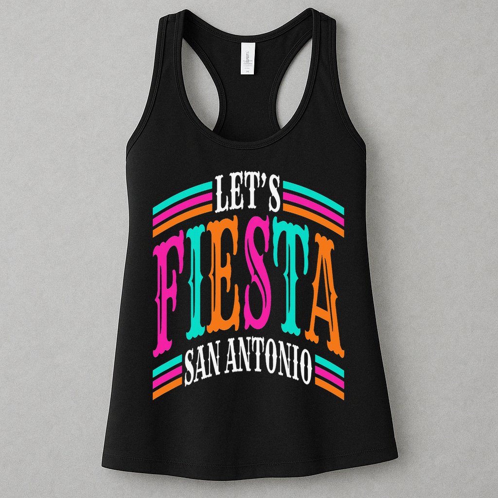Lets Fiesta San Antonio Texas Cinco De Mayo Fiesta Squad Womens Tank Top