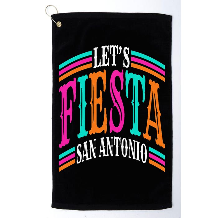 Lets Fiesta San Antonio Texas Cinco De Mayo Fiesta Squad Golf Towel
