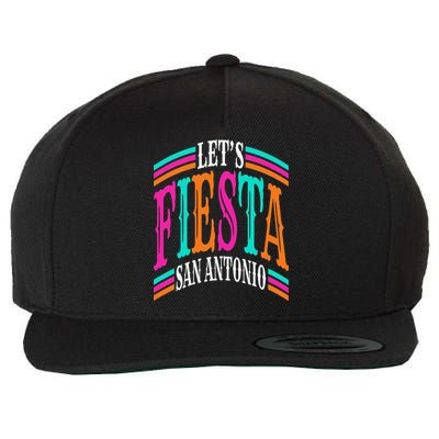 Lets Fiesta San Antonio Texas Cinco De Mayo Fiesta Squad Wool Snapback Cap
