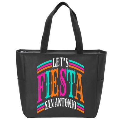 Lets Fiesta San Antonio Texas Cinco De Mayo Fiesta Squad Zip Tote Bag