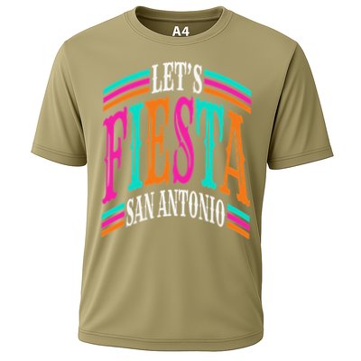 Lets Fiesta San Antonio Texas Cinco De Mayo Fiesta Squad Cooling Performance Crew T-Shirt