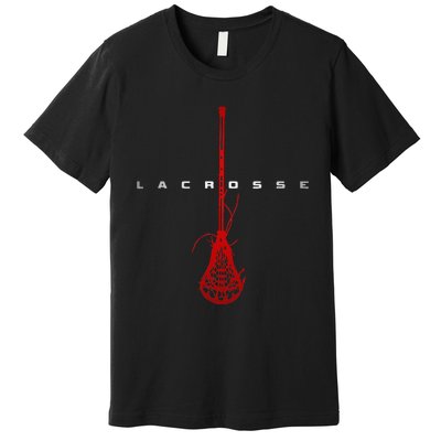 Lacrosse funny sport lover  Premium T-Shirt