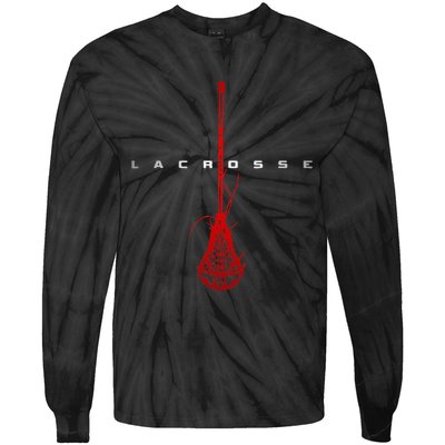 Lacrosse funny sport lover  Tie-Dye Long Sleeve Shirt