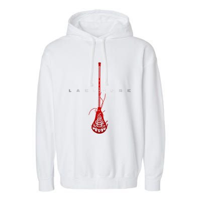 Lacrosse funny sport lover  Garment-Dyed Fleece Hoodie