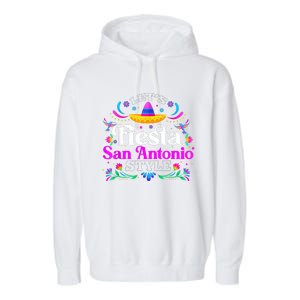 Let's Fiesta San Antonio Style Party Happy Cinco De Mayo Garment-Dyed Fleece Hoodie