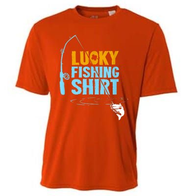 Lucky Fishing Shirt For A Fisherman Fishing Fishrod Fisherman Lucky Fishing Cooling Performance Crew T-Shirt