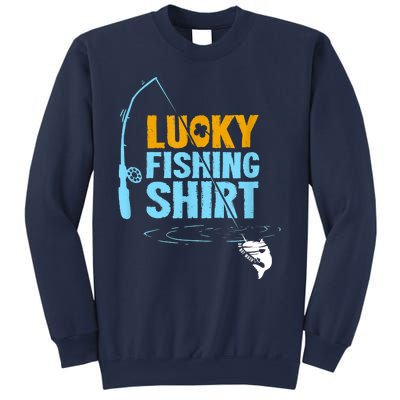 Lucky Fishing Shirt For A Fisherman Fishing Fishrod Fisherman Lucky Fishing Sweatshirt