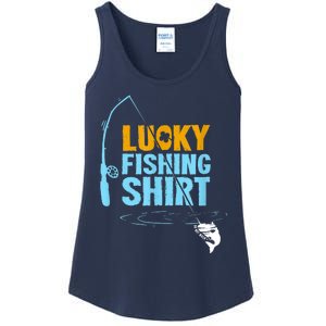 Lucky Fishing Shirt For A Fisherman Fishing Fishrod Fisherman Lucky Fishing Ladies Essential Tank