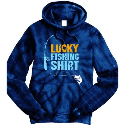 Lucky Fishing Shirt For A Fisherman Fishing Fishrod Fisherman Lucky Fishing Tie Dye Hoodie