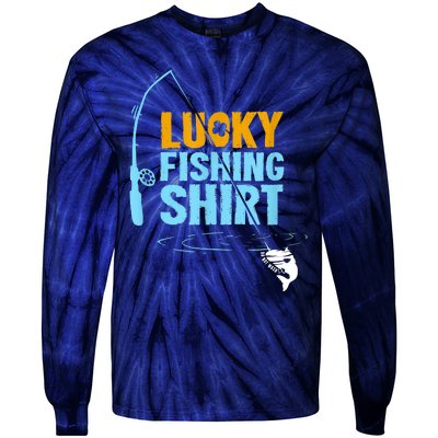 Lucky Fishing Shirt For A Fisherman Fishing Fishrod Fisherman Lucky Fishing Tie-Dye Long Sleeve Shirt