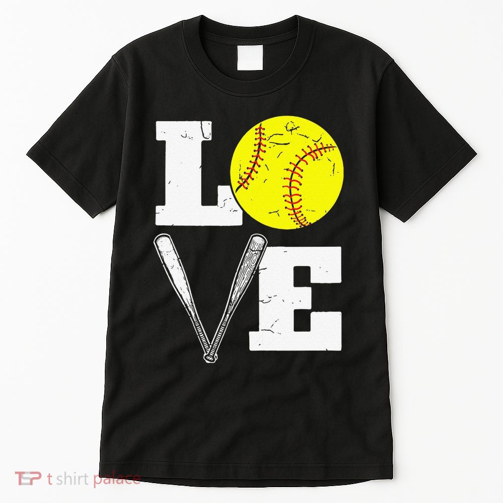 Love Funny Softball Player Tall T-Shirt