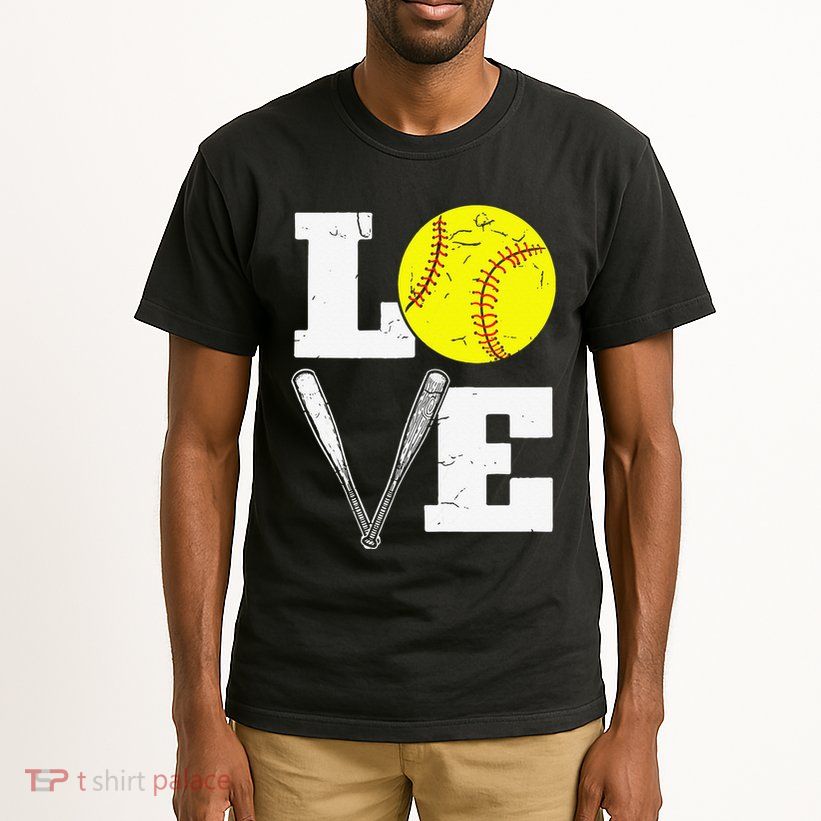 Love Funny Softball Player Tall T-Shirt