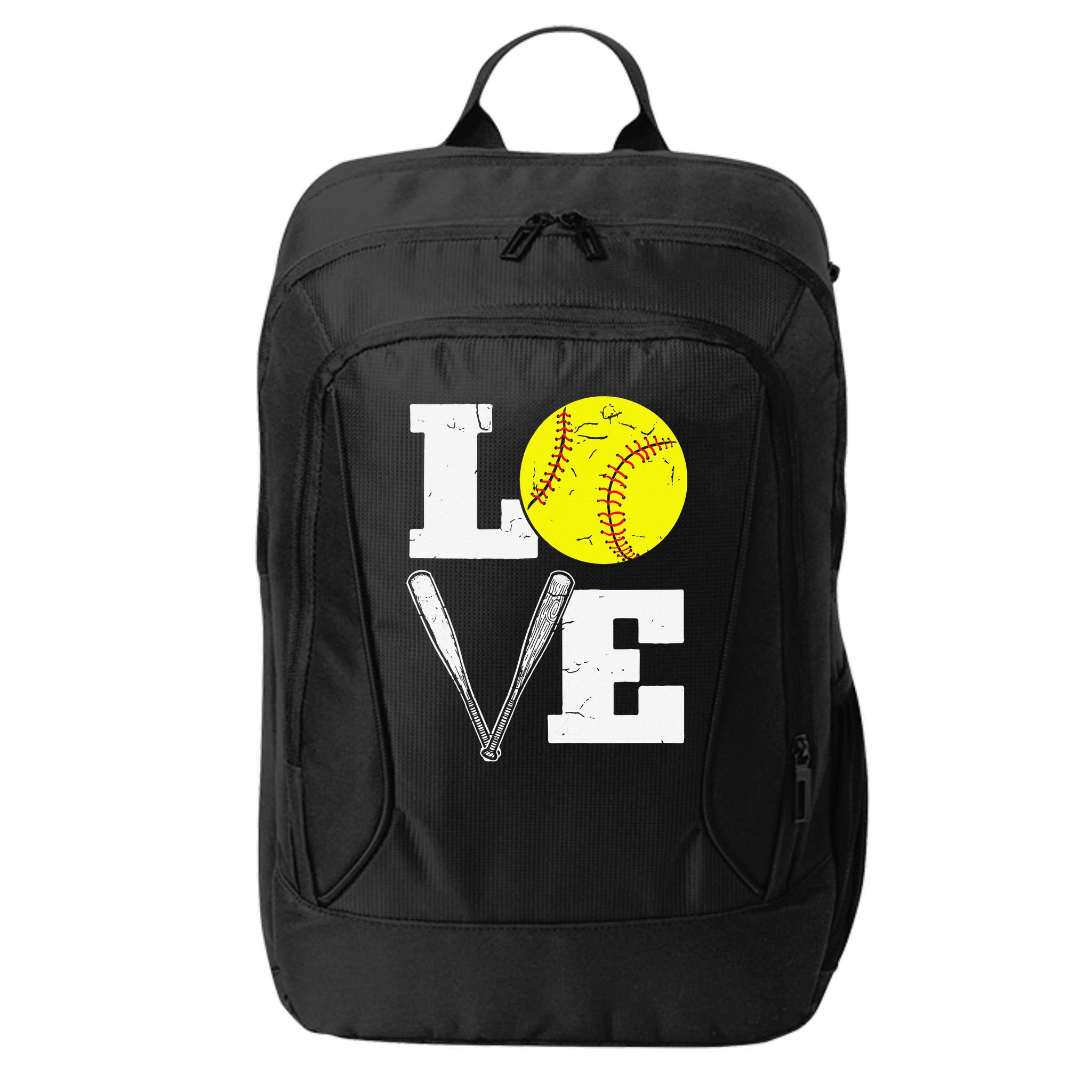 Love Funny Softball Player City Backpack