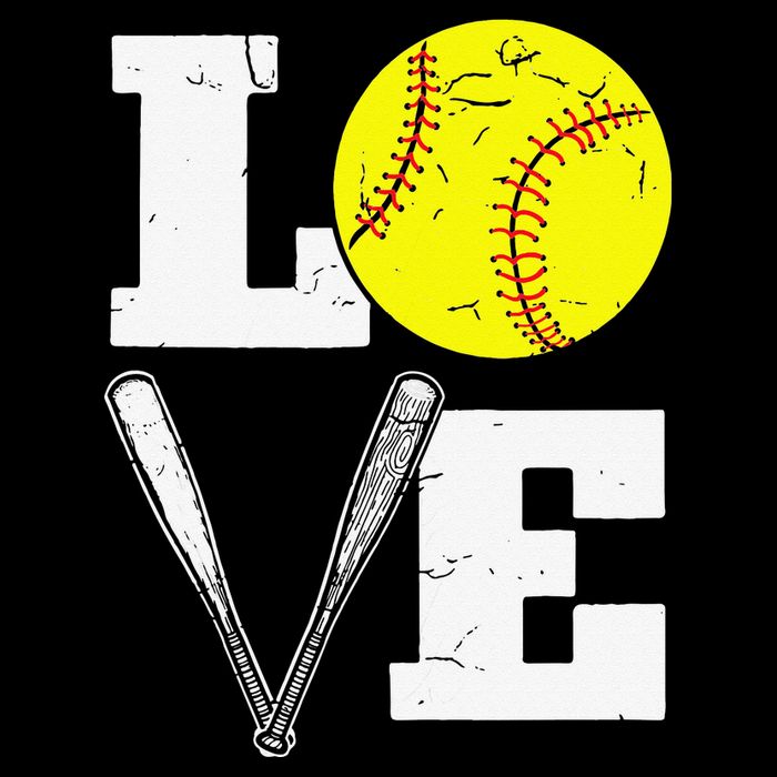 Love Funny Softball Player Drawstring Bag