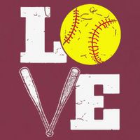Love Funny Softball Player 16oz Travel Tumbler