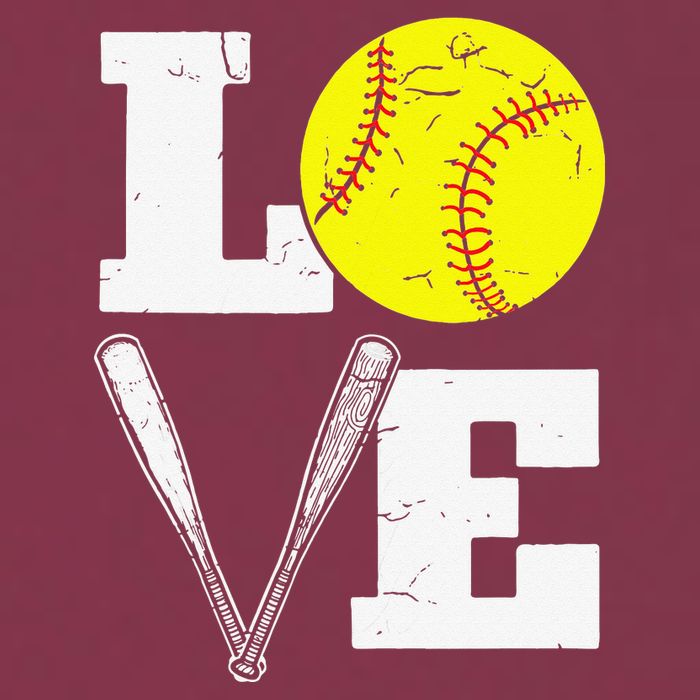 Love Funny Softball Player 16oz Travel Tumbler