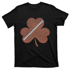 Lucky Football Shamrock Happy St Patrick's Day T-Shirt