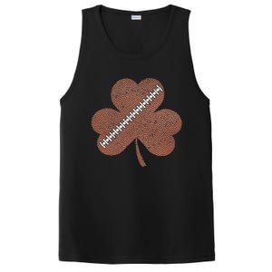 Lucky Football Shamrock Happy St Patrick's Day PosiCharge Competitor Tank