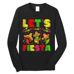 Lets Fiesta Squad 5 De Mayo Mexican Fiesta Long Sleeve Shirt