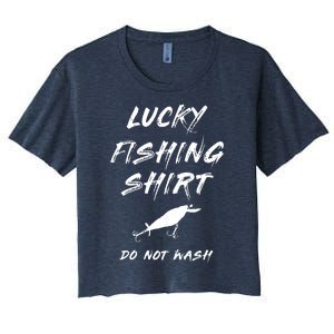 Lucky Fishing Shirts Do Not Wash Women's Crop Top Tee