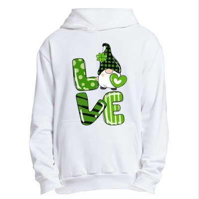 Love Funny St Patricks Day Gnomes Urban Pullover Hoodie