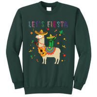 Lets Fiesta Sombrero Llamas Cactus Mexican Cinco De Mayo Sweatshirt