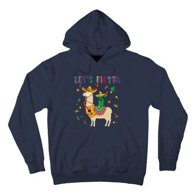 Lets Fiesta Sombrero Llamas Cactus Mexican Cinco De Mayo Tall Hoodie