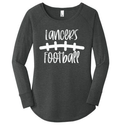 Lancers Football School Spirit Team Mascot Game Night Women's Perfect Tri Tunic Long Sleeve Shirt