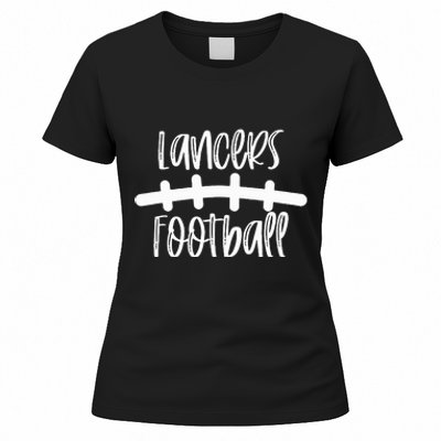 Lancers Football School Spirit Team Mascot Game Night Women's T-Shirt