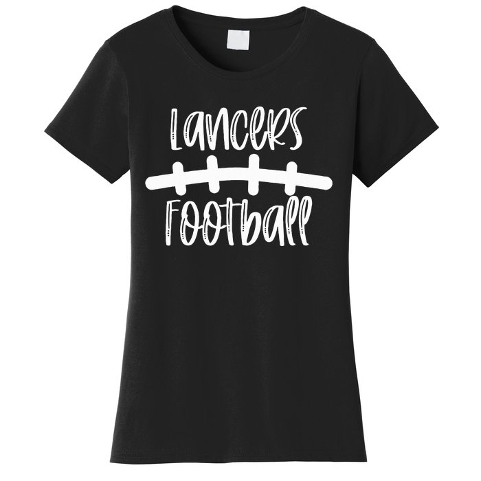 Lancers Football School Spirit Team Mascot Game Night Women's T-Shirt