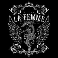 La Femme Snake And Rose Dark Art Apron