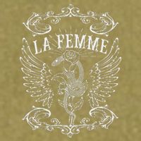 La Femme Snake And Rose Dark Art Garment-Dyed Women's Muscle Tee