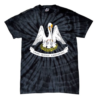 Louisiana Flag Shirts Tie-Dye T-Shirt