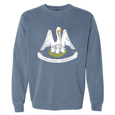 Louisiana Flag Shirts Garment-Dyed Sweatshirt