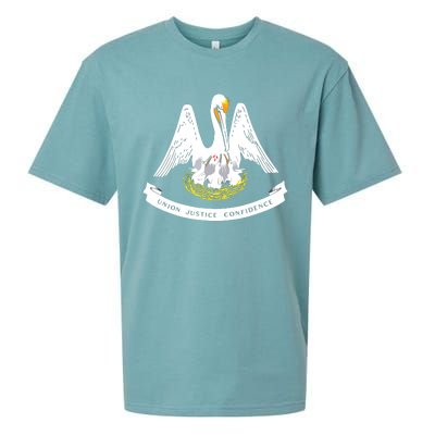 Louisiana Flag Shirts Sueded Cloud Jersey T-Shirt