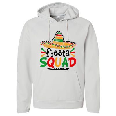 Let's Fiesta Squad Cinco De Mayo 5th May Mexican Performance Fleece Hoodie