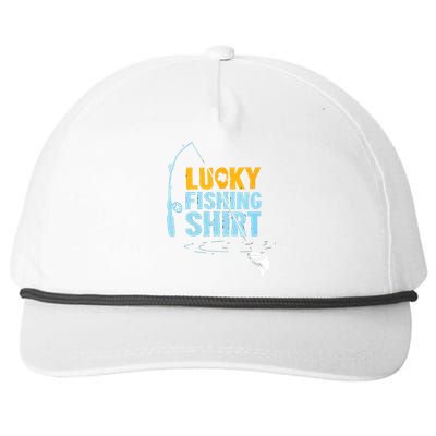 Lucky Fishing Shirts For A Fisherman Snapback Five-Panel Rope Hat