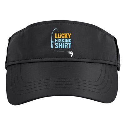 Lucky Fishing Shirts For A Fisherman Adult Drive Performance Visor