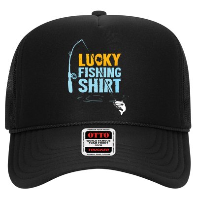 Lucky Fishing Shirts For A Fisherman Trucker Hat