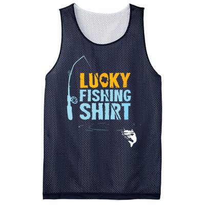 Lucky Fishing Shirts For A Fisherman Mesh Reversible Basketball Jersey Tank