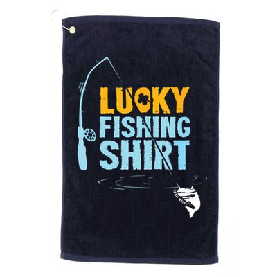 Lucky Fishing Shirts For A Fisherman Golf Towel