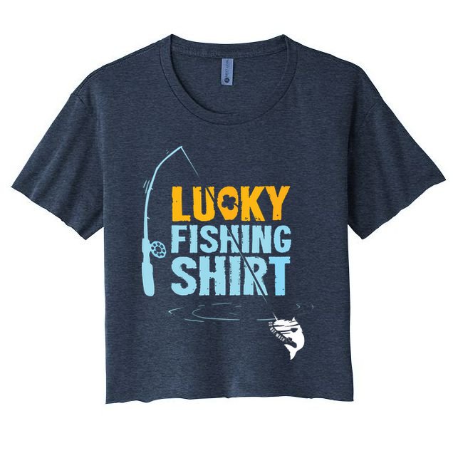 Lucky Fishing Shirts For A Fisherman Crop Top