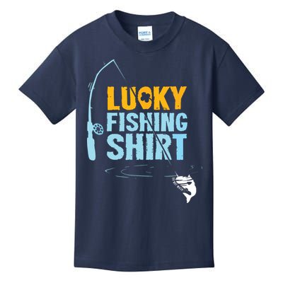 Lucky Fishing Shirts For A Fisherman Kids T-Shirt
